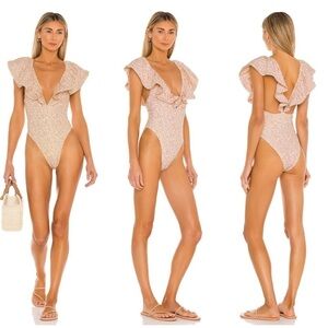 Tularosa Giamina One Piece in Orange Leopard